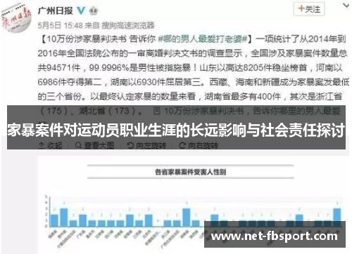 家暴案件对运动员职业生涯的长远影响与社会责任探讨