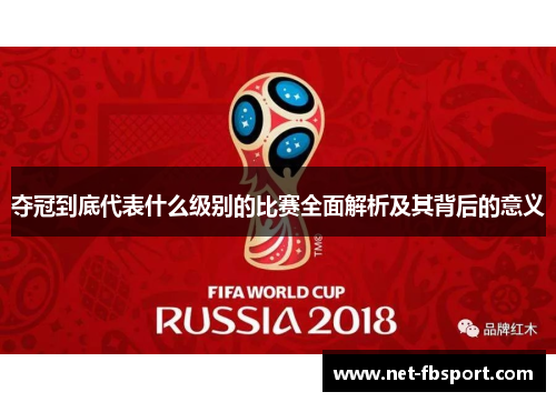 夺冠到底代表什么级别的比赛全面解析及其背后的意义